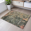 Piper Looms Mayfield Abstract AMF1214 Sage Machine Washable Area Rug Scatter Lifestyle Image Feature