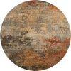 Piper Looms Mayfield Abstract AMF1216 Khaki Machine Washable Area Rug Round Main Image