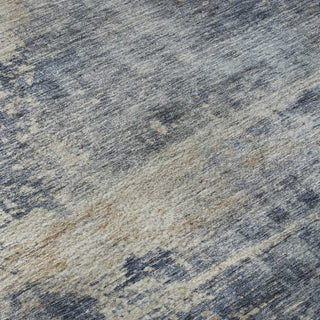 Piper Looms Mayfield Abstract AMF1217 Denim Machine Washable Area Rug Swatch Image
