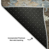 Piper Looms Mayfield Global AMF1218 Chocolate Machine Washable Area Rug Backing Image