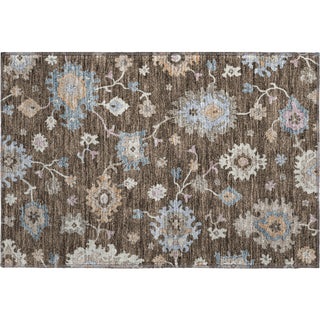 Piper Looms Mayfield Global AMF1218 Chocolate Machine Washable Area Rug Scatter Main Image