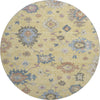 Piper Looms Mayfield Global AMF1218 Gold Machine Washable Area Rug Round Main Image