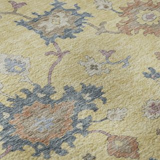 Piper Looms Mayfield Global AMF1218 Gold Machine Washable Area Rug Swatch Image