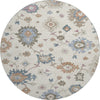 Piper Looms Mayfield Global AMF1218 Ivory Machine Washable Area Rug Round Main Image
