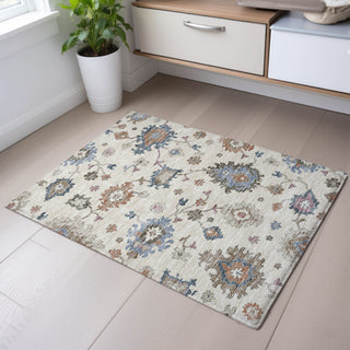 Piper Looms Mayfield Global AMF1218 Ivory Machine Washable Area Rug Scatter Lifestyle Image Feature