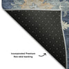 Piper Looms Mayfield Global AMF1218 Navy Machine Washable Area Rug Backing Image