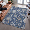 Piper Looms Mayfield Global AMF1218 Navy Machine Washable Area Rug Lifestyle Image Feature