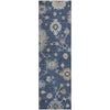 Piper Looms Mayfield Global AMF1218 Navy Machine Washable Area Rug Runner Main Image