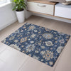 Piper Looms Mayfield Global AMF1218 Navy Machine Washable Area Rug Scatter Lifestyle Image Feature