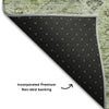 Piper Looms Mayfield Global AMF1219 Aloe Machine Washable Area Rug Backing Image