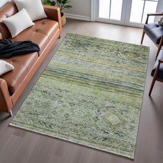 Piper Looms Mayfield Global AMF1219 Aloe Machine Washable Area Rug Lifestyle Image Feature