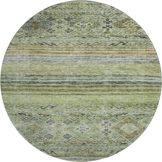 Piper Looms Mayfield Global AMF1219 Aloe Machine Washable Area Rug Round Main Image