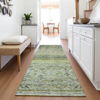 Piper Looms Mayfield Global AMF1219 Aloe Machine Washable Area Rug Runner Lifestyle Image Feature