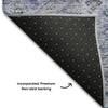 Piper Looms Mayfield Global AMF1219 Blue Machine Washable Area Rug Backing Image