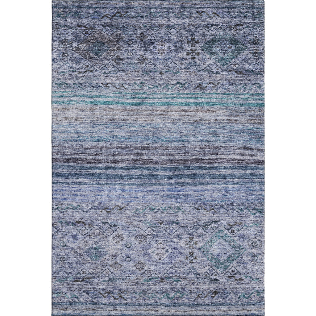 Piper Looms Mayfield Global AMF1219 Blue Machine Washable Area Rug main image