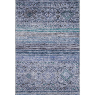 Piper Looms Mayfield Global AMF1219 Blue Machine Washable Area Rug main image