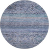 Piper Looms Mayfield Global AMF1219 Blue Machine Washable Area Rug Round Main Image