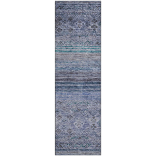 Piper Looms Mayfield Global AMF1219 Blue Machine Washable Area Rug Runner Main Image