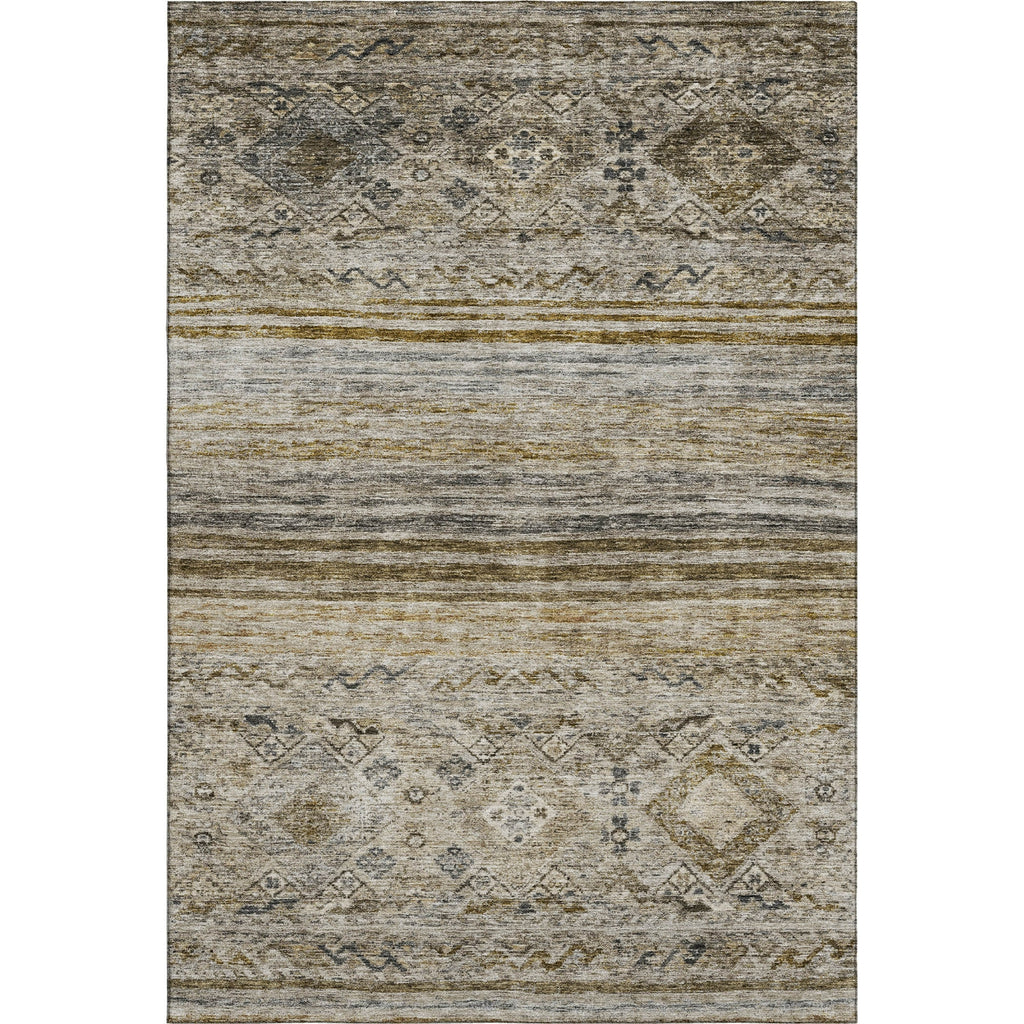 Piper Looms Mayfield Global AMF1219 Brown Machine Washable Area Rug main image