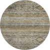 Piper Looms Mayfield Global AMF1219 Brown Machine Washable Area Rug Round Main Image