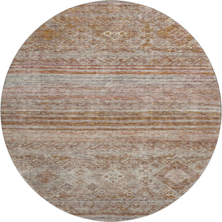 Piper Looms Mayfield Global AMF1219 Copper Machine Washable Area Rug Round Main Image