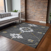 Piper Looms Mayfield Ornate: Open Field AMF122 Gray Machine Washable Area Rug Lifestyle Image Feature