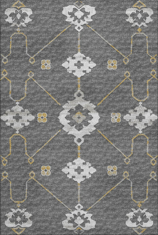 Piper Looms Mayfield Ornate: Open Field AMF122 Gray Machine Washable Area Rug main image