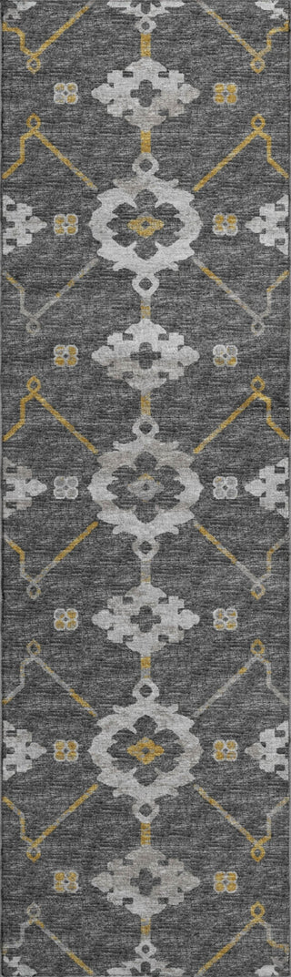Piper Looms Mayfield Ornate: Open Field AMF122 Gray Machine Washable Area Rug Runner Main Image