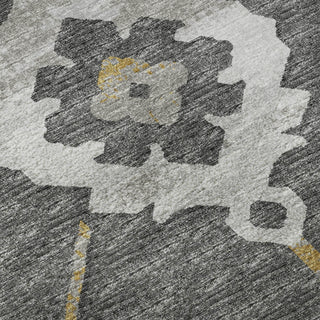 Piper Looms Mayfield Ornate: Open Field AMF122 Gray Machine Washable Area Rug Swatch Image