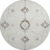 Piper Looms Mayfield Ornate: Open Field AMF122 Taupe Machine Washable Area Rug Round Main Image