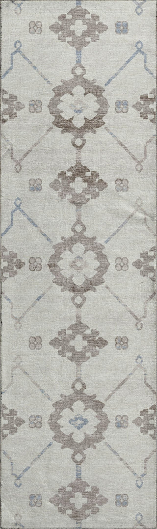Piper Looms Mayfield Ornate: Open Field AMF122 Taupe Machine Washable Area Rug Runner Main Image
