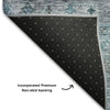 Piper Looms Mayfield Global AMF1220 Blue Machine Washable Area Rug Backing Image