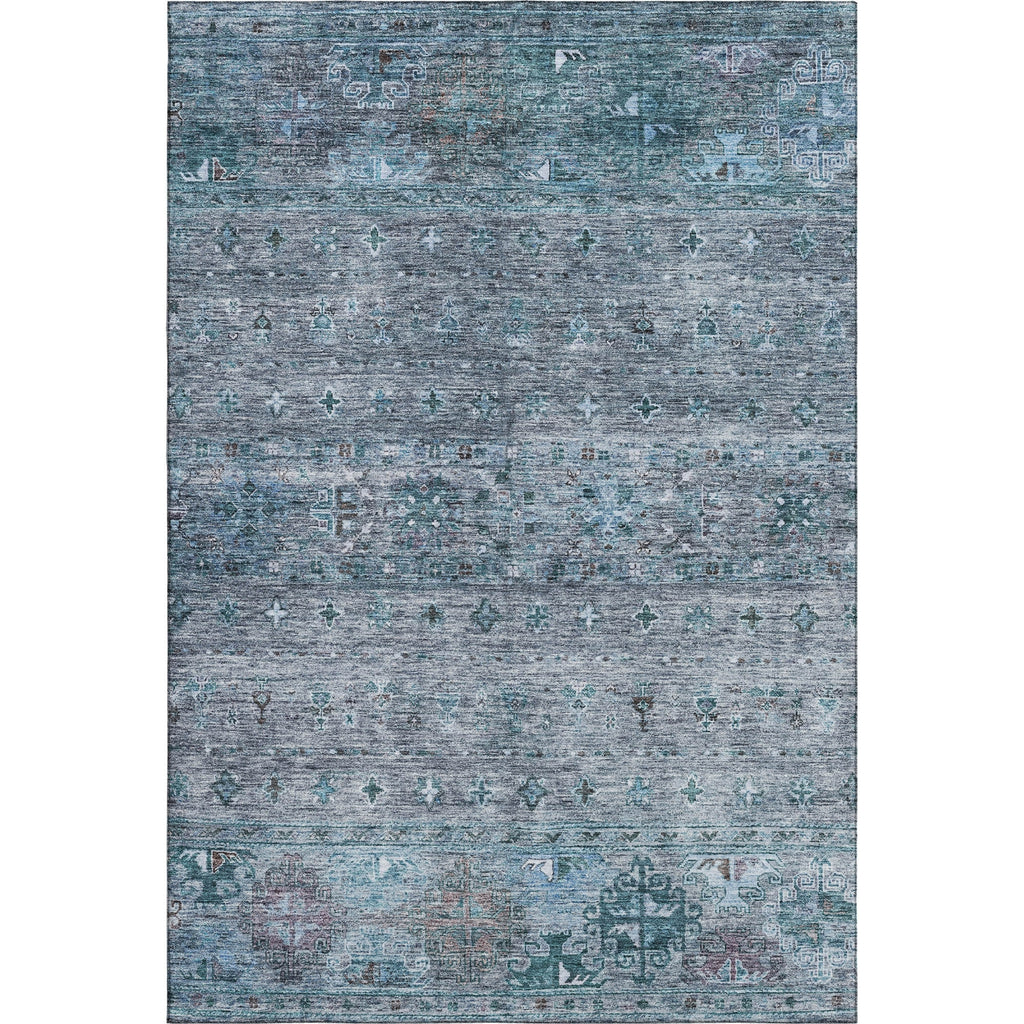 Piper Looms Mayfield Global AMF1220 Blue Machine Washable Area Rug main image