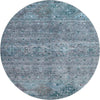 Piper Looms Mayfield Global AMF1220 Blue Machine Washable Area Rug Round Main Image