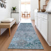 Piper Looms Mayfield Global AMF1220 Blue Machine Washable Area Rug Runner Lifestyle Image Feature