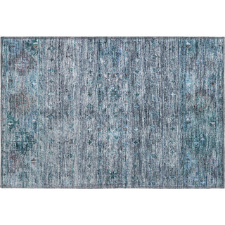 Piper Looms Mayfield Global AMF1220 Blue Machine Washable Area Rug Scatter Main Image