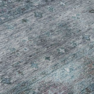 Piper Looms Mayfield Global AMF1220 Blue Machine Washable Area Rug Swatch Image