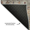 Piper Looms Mayfield Global AMF1220 Gray Machine Washable Area Rug Backing Image