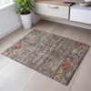 Piper Looms Mayfield Global AMF1220 Gray Machine Washable Area Rug Scatter Lifestyle Image Feature