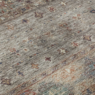 Piper Looms Mayfield Global AMF1220 Gray Machine Washable Area Rug Swatch Image