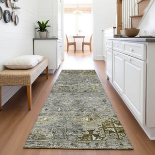 Piper Looms Mayfield Global AMF1220 Pewter Machine Washable Area Rug Runner Lifestyle Image Feature