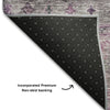 Piper Looms Mayfield Global AMF1220 Purple Machine Washable Area Rug Backing Image