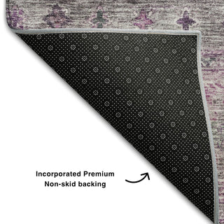 Piper Looms Mayfield Global AMF1220 Purple Machine Washable Area Rug Backing Image