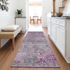 Piper Looms Mayfield Global AMF1220 Purple Machine Washable Area Rug Runner Lifestyle Image Feature