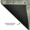 Piper Looms Mayfield Global AMF1220 Sage Machine Washable Area Rug Backing Image