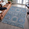 Piper Looms Mayfield Geometric AMF1221 Blue Machine Washable Area Rug Lifestyle Image Feature