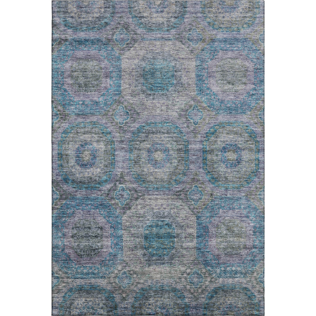 Piper Looms Mayfield Geometric AMF1221 Blue Machine Washable Area Rug main image