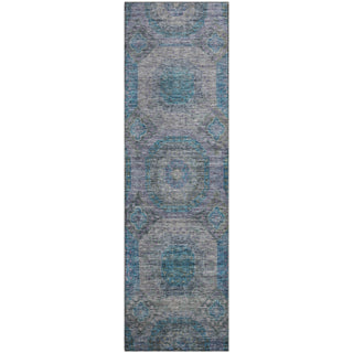 Piper Looms Mayfield Geometric AMF1221 Blue Machine Washable Area Rug Runner Main Image