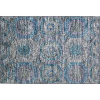 Piper Looms Mayfield Geometric AMF1221 Blue Machine Washable Area Rug Scatter Main Image