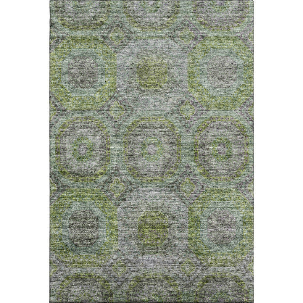 Piper Looms Mayfield Geometric AMF1221 Olive Machine Washable Area Rug main image